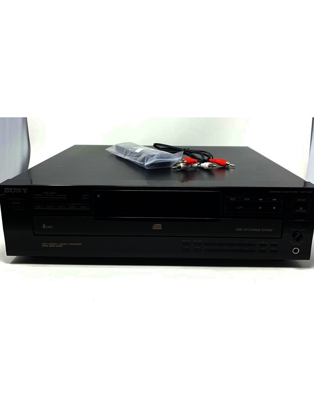 Sony Cdp-c335 5 Disc Cd Changer Player Compact Disc Multi Player